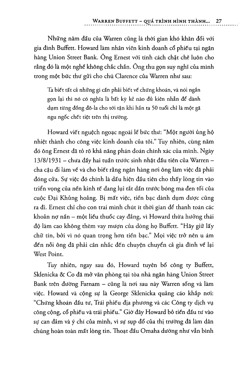 warren buffett - quá trình hình thành một nhà tư bản mỹ