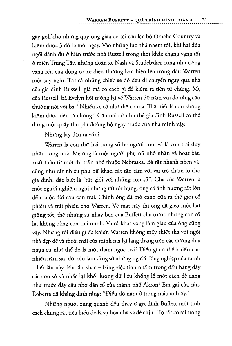 warren buffett - quá trình hình thành một nhà tư bản mỹ