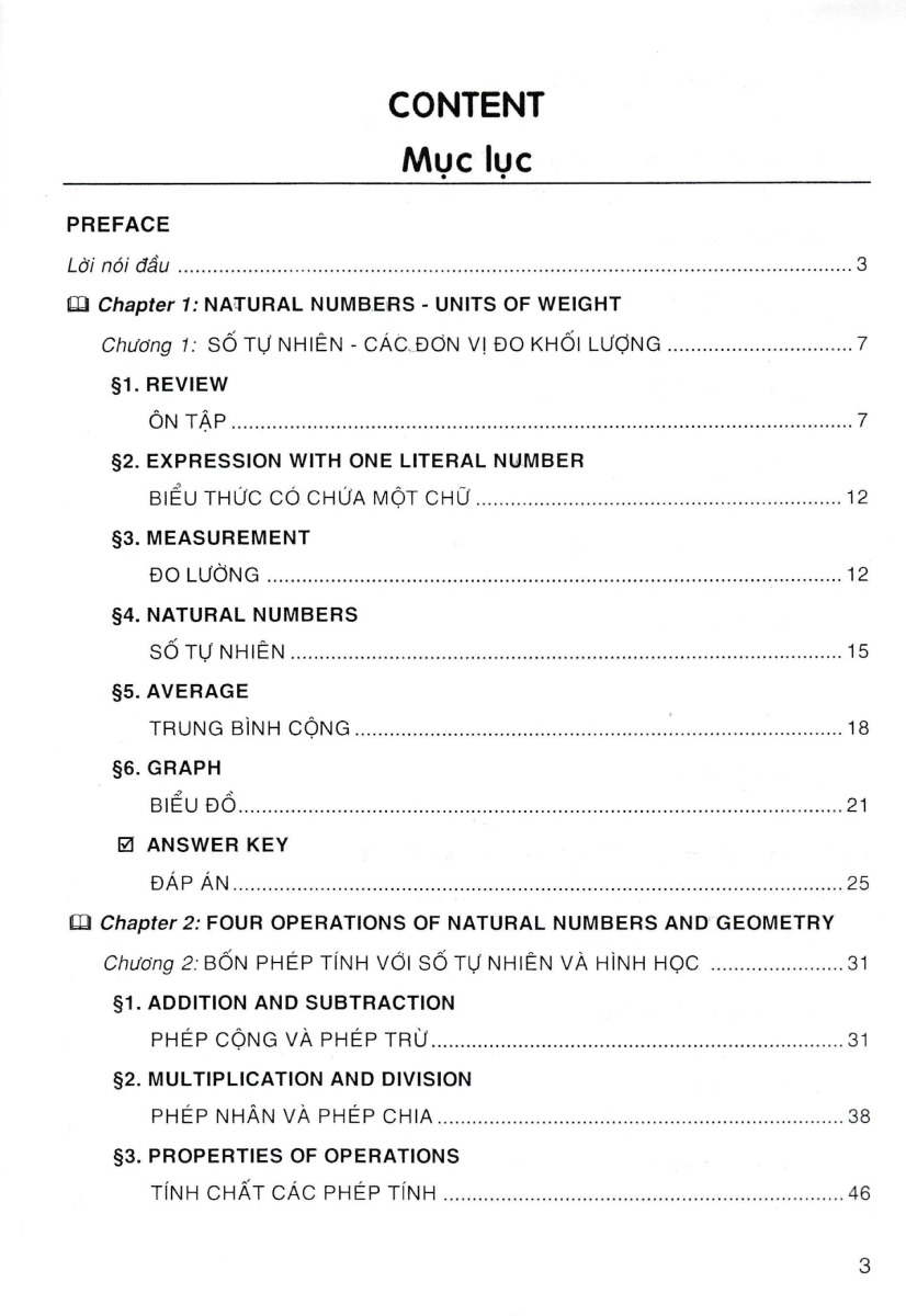 we learn maths in english - em học toán bằng tiếng anh 4 (dùng chung cho các bộ sgk hiện hành)