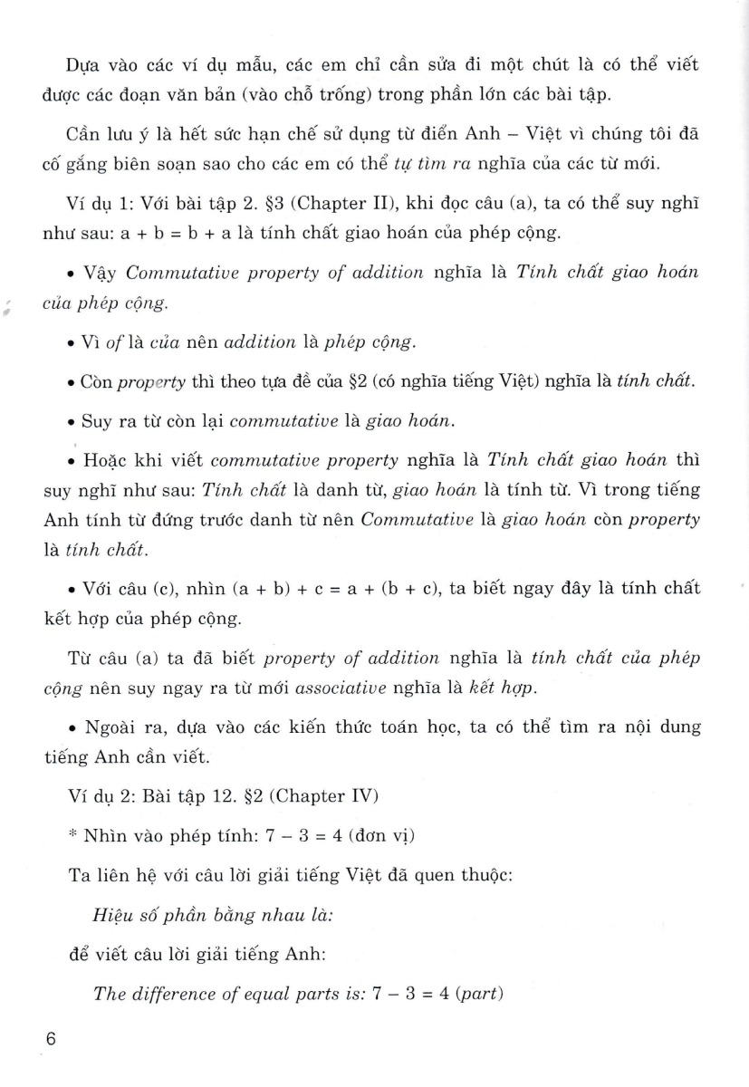 we learn maths in english - em học toán bằng tiếng anh 4 (dùng chung cho các bộ sgk hiện hành)