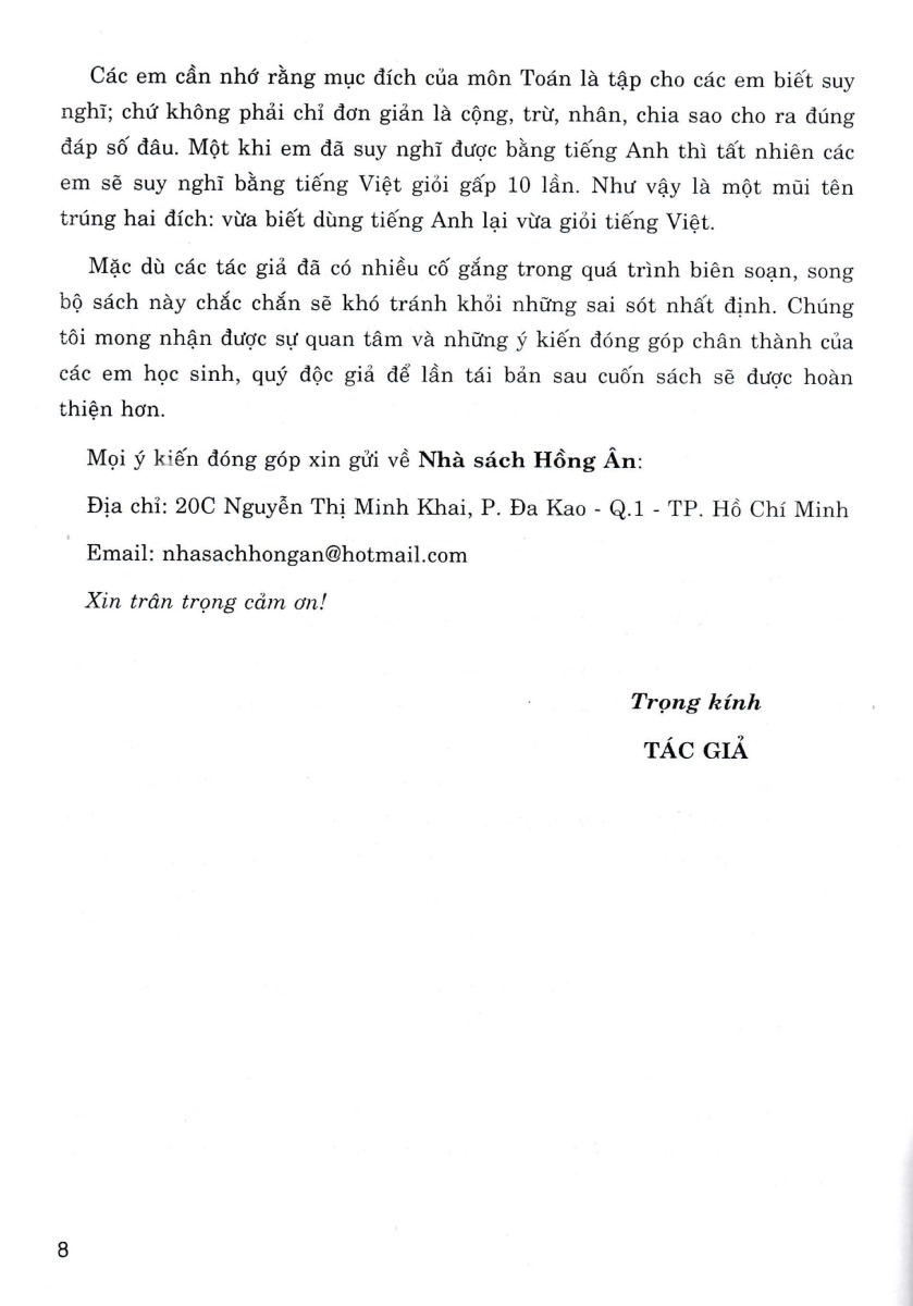 we learn maths in english - em học toán bằng tiếng anh 4 (dùng chung cho các bộ sgk hiện hành)