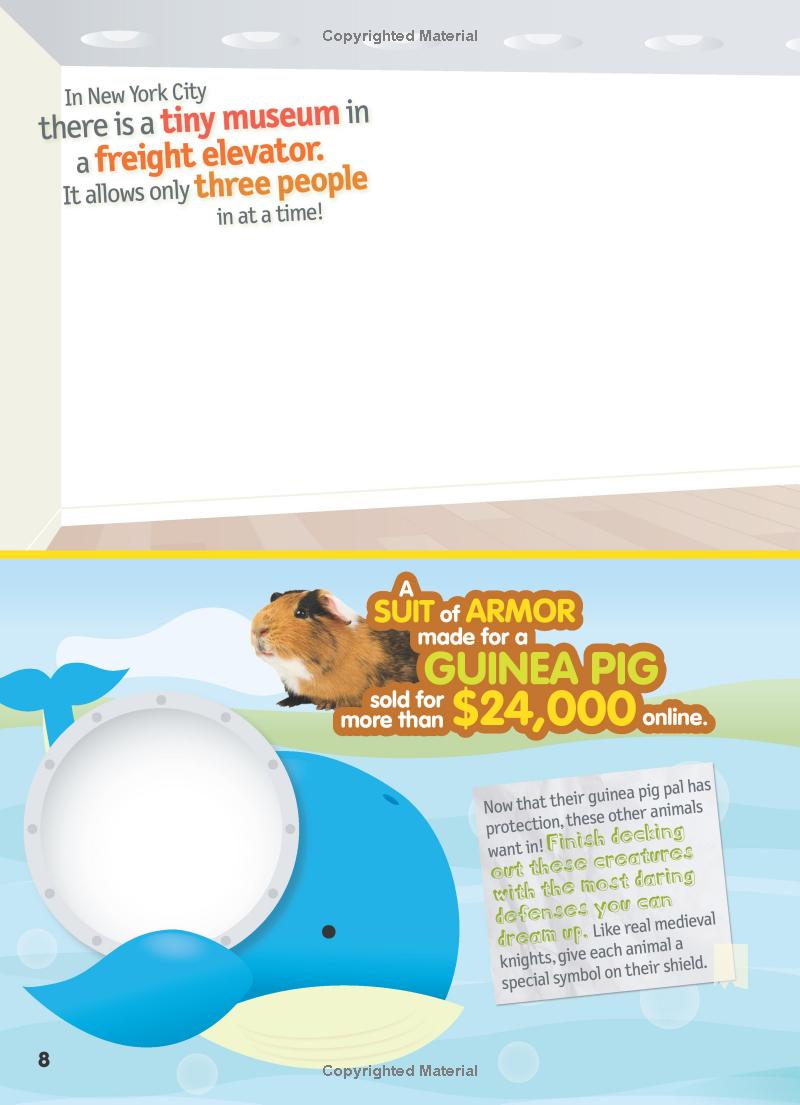 weird but true! cool and crazy sticker doodle book