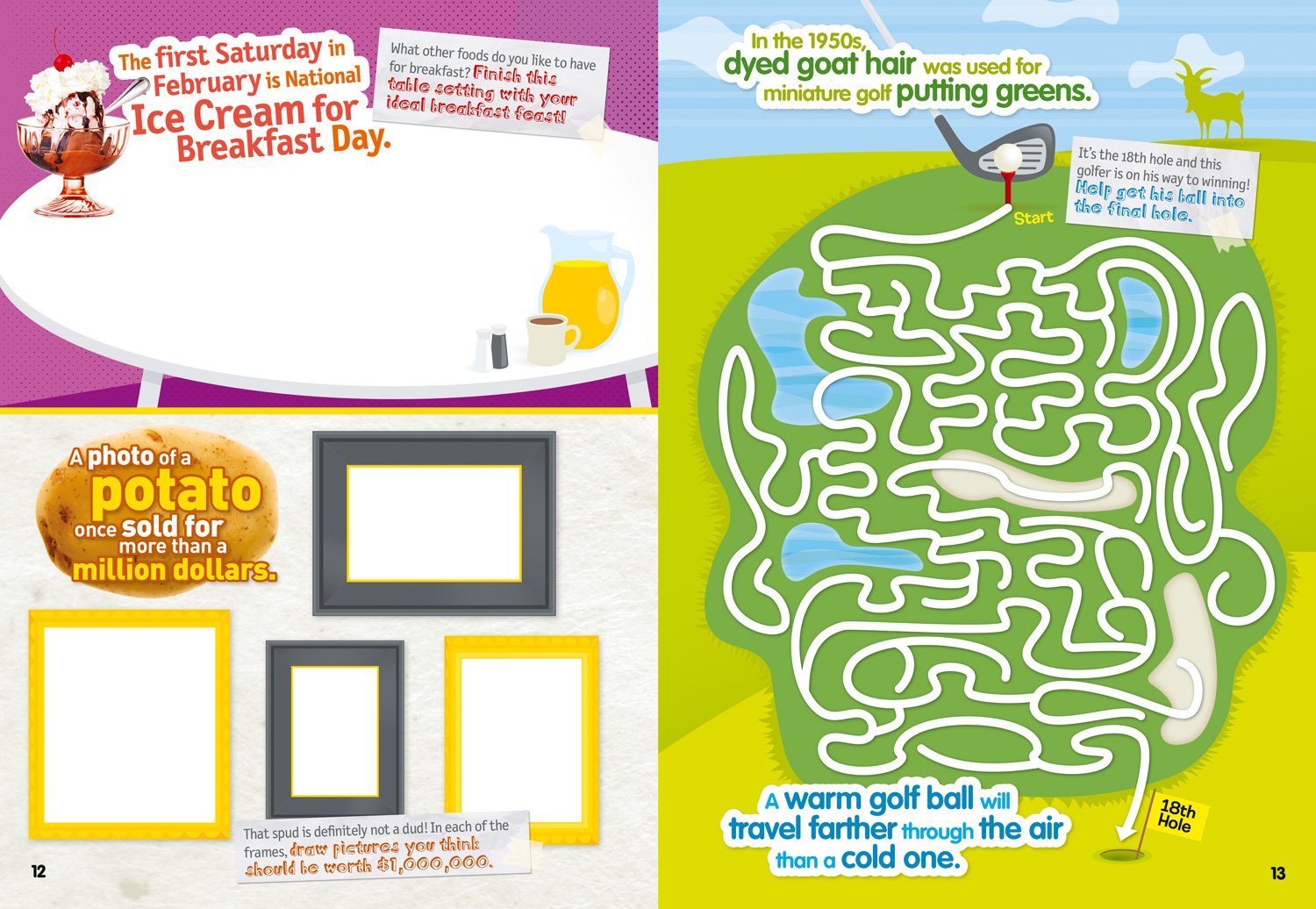 weird but true! cool and crazy sticker doodle book