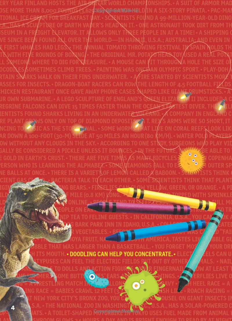 weird but true! cool and crazy sticker doodle book