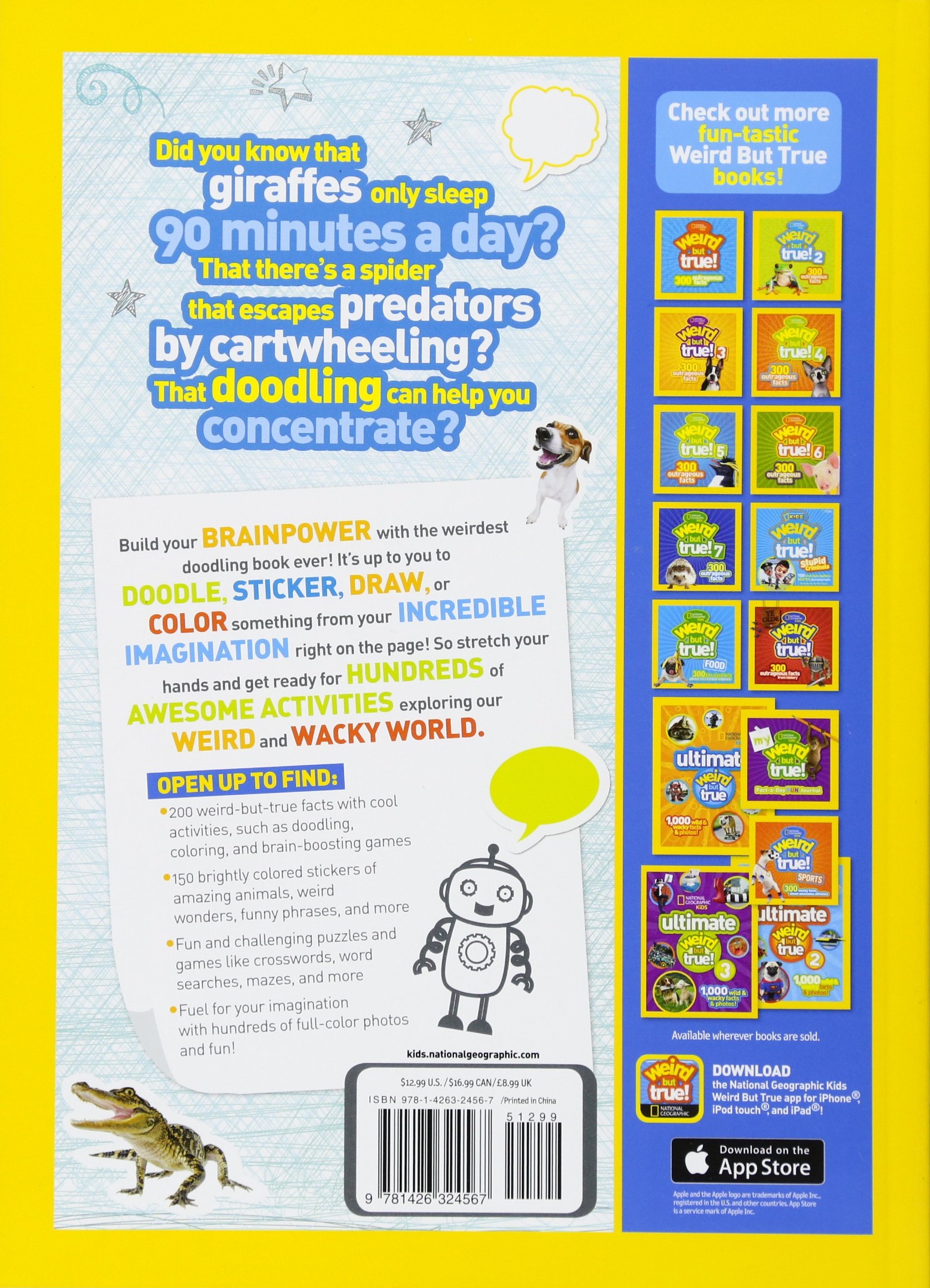 weird but true! sticker doodle book: outrageous facts, awesome activities, plus cool stickers for tons of wacky fun!