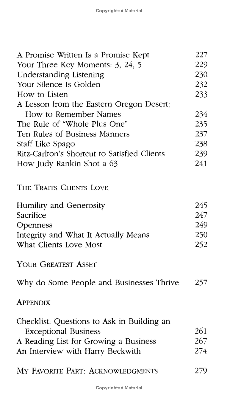 what clients love : a field guide to growning your business