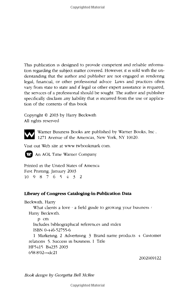 what clients love : a field guide to growning your business