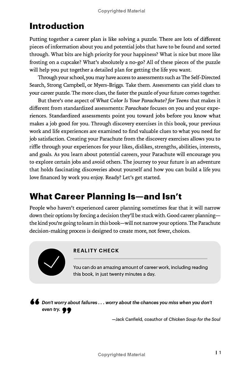 what color is your parachute? for teens (4th edition)