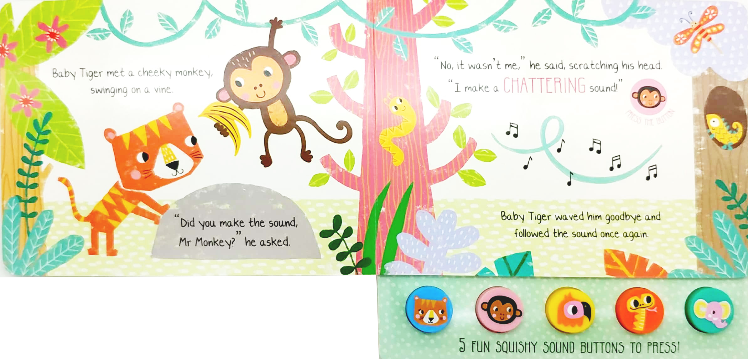 what did tiger hear? - press and play sound book