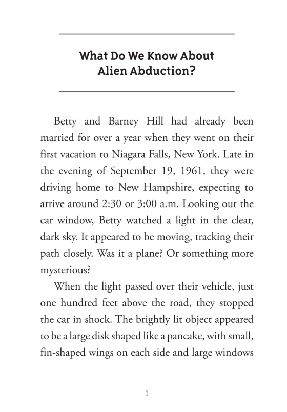 what do we know about alien abduction?