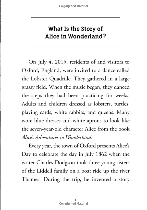 what is the story of alice in wonderland?