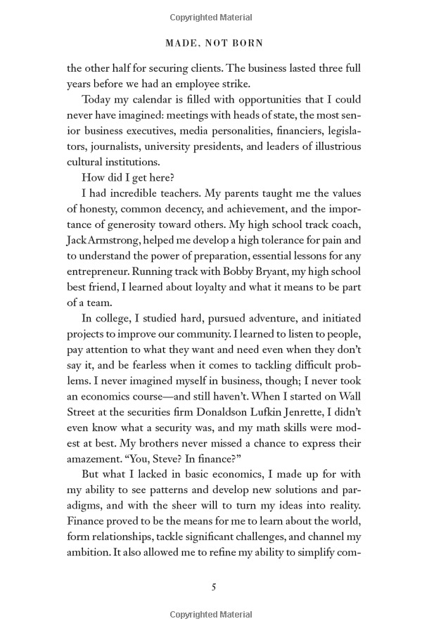 what it takes: lessons in the pursuit of excellence