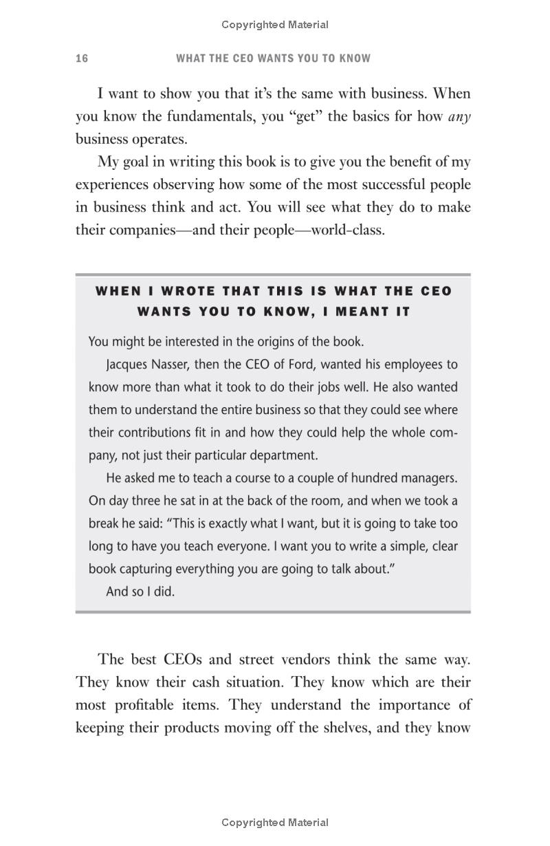 what the ceo wants you to know, expanded and updated