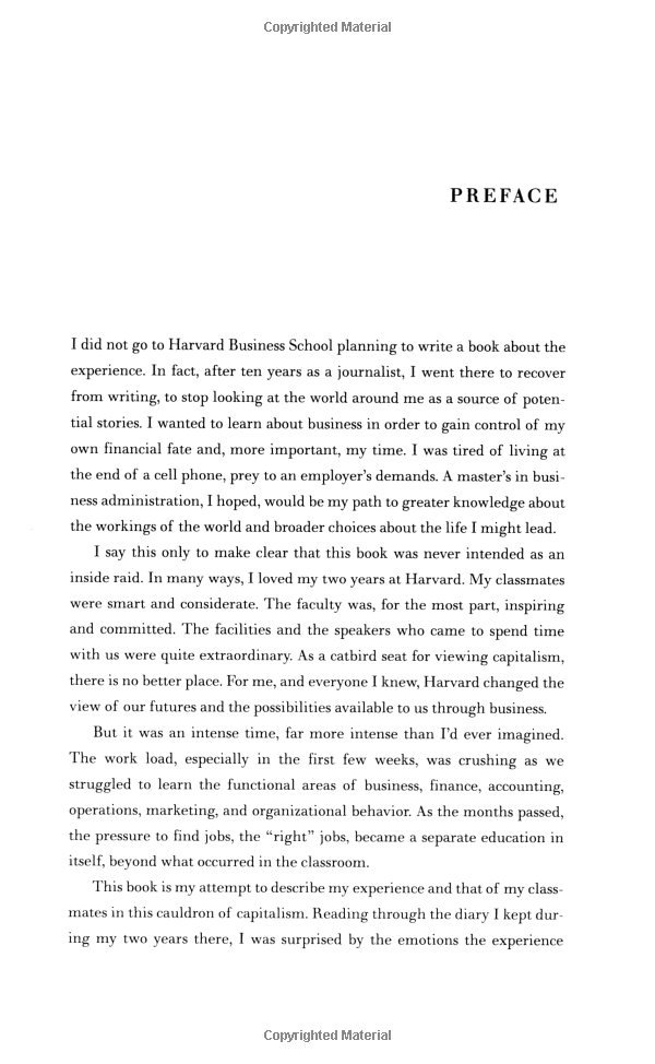 what they teach you at harvard business school: my two years inside the cauldron of capitalism