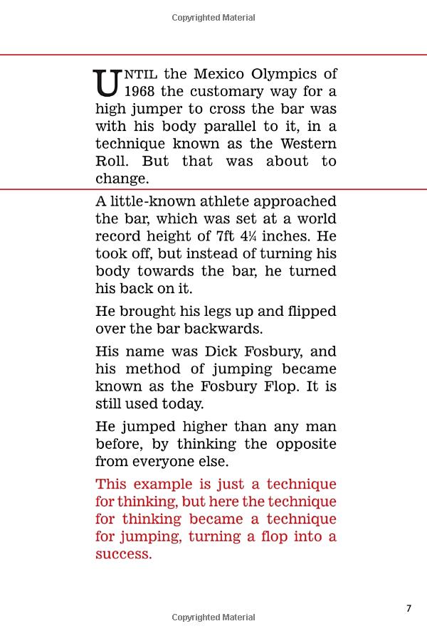 whatever you think think the opposite