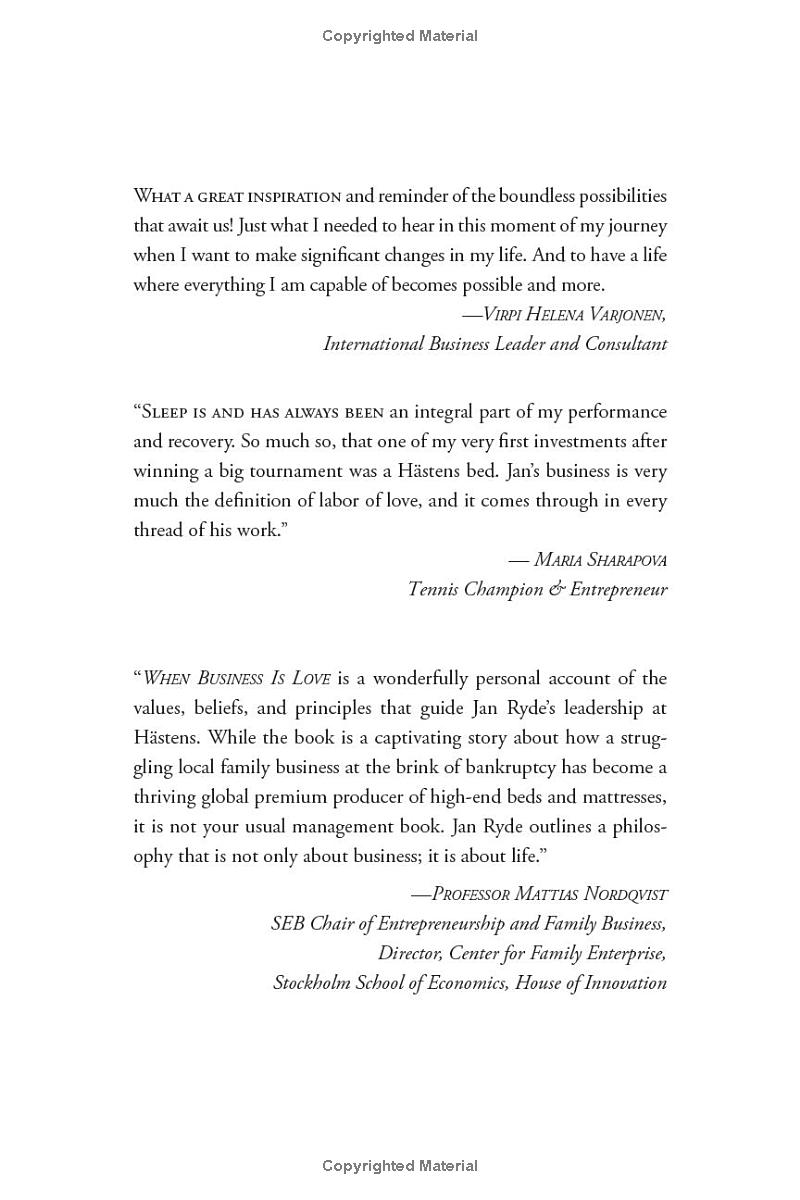 when business is love