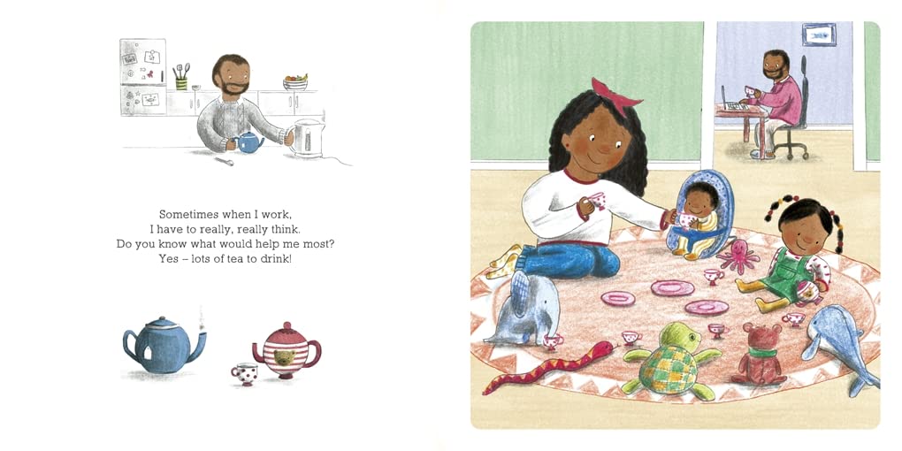 when daddy works from home