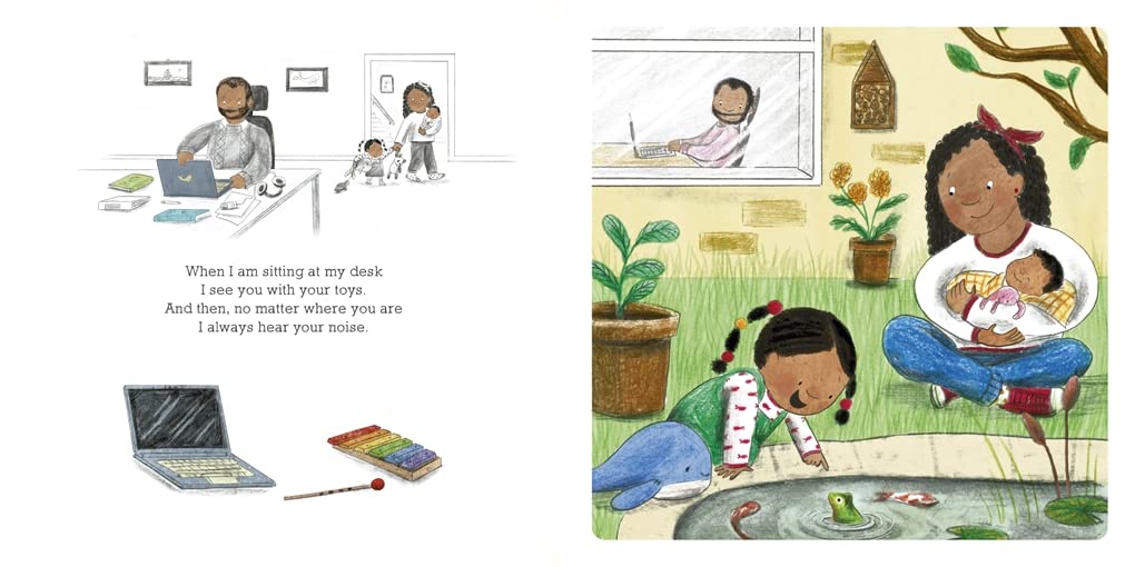 when daddy works from home