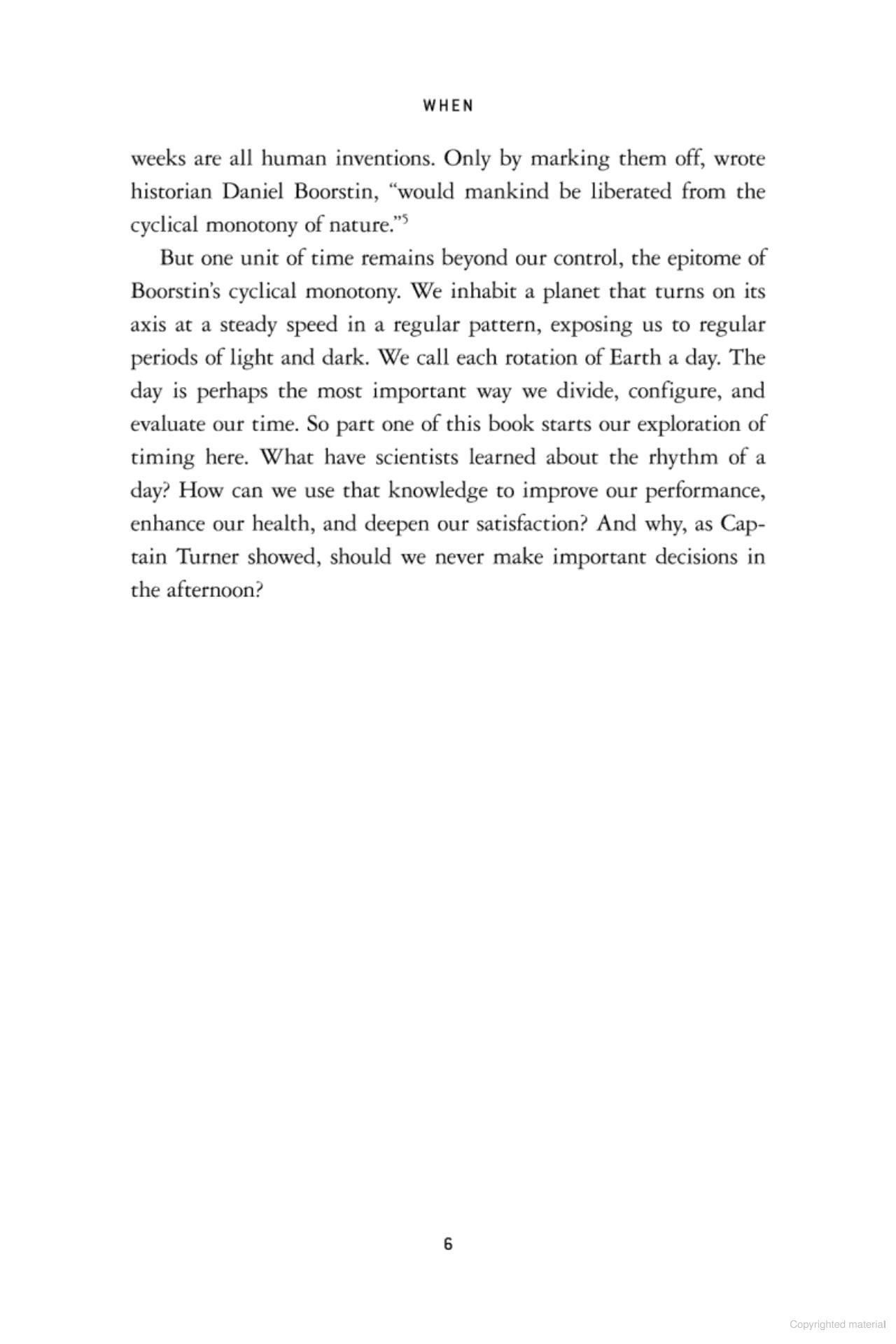 when: the scientific secrets of perfect timing