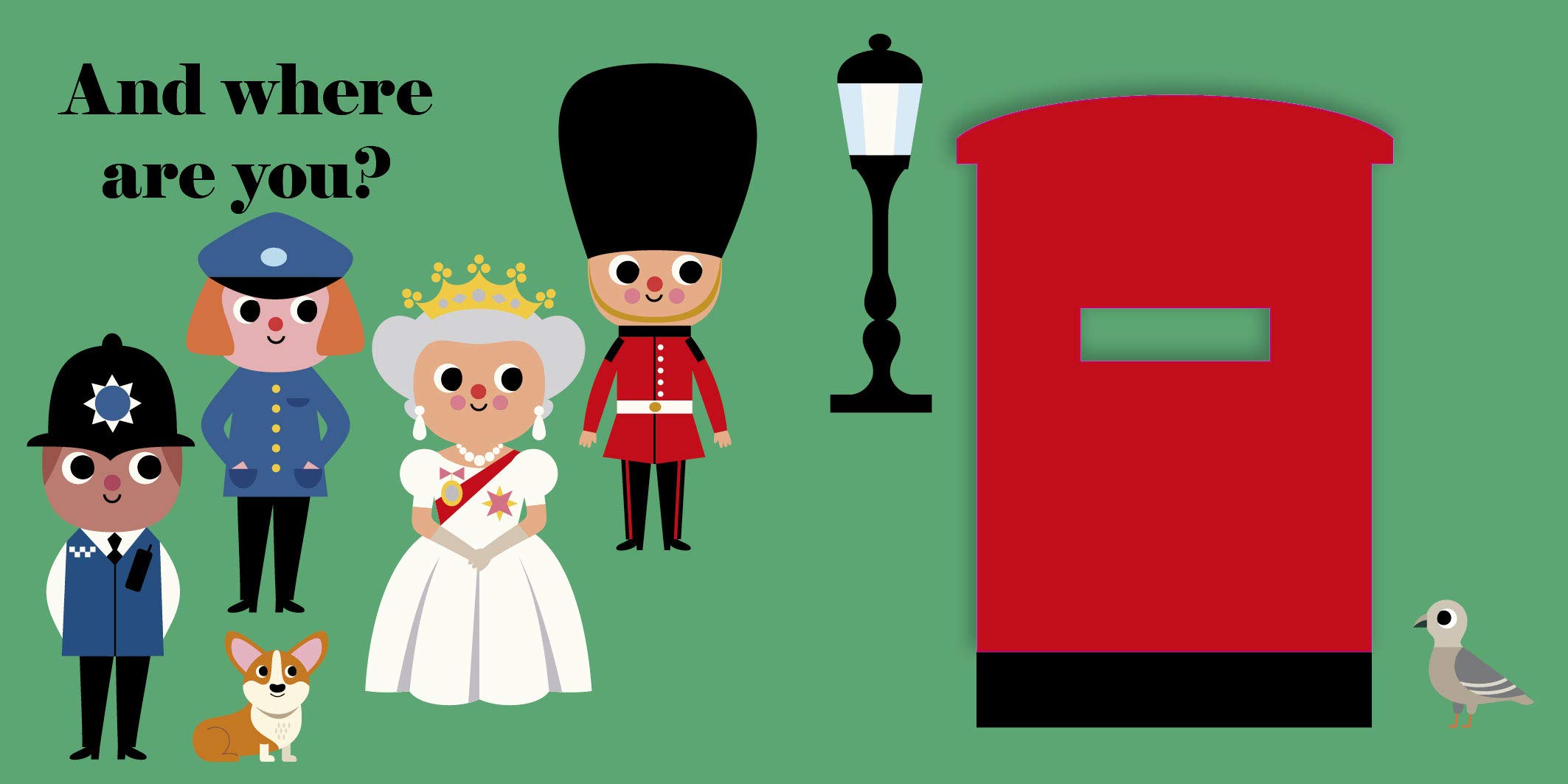 where's mrs queen? (felt flaps)