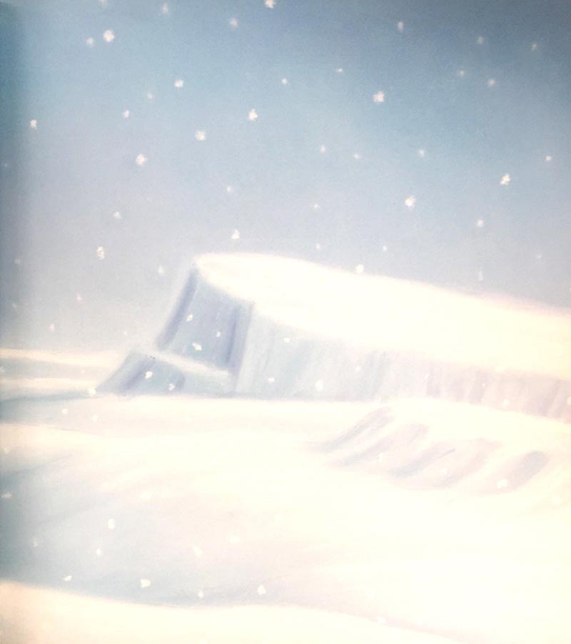 where snowflakes fall