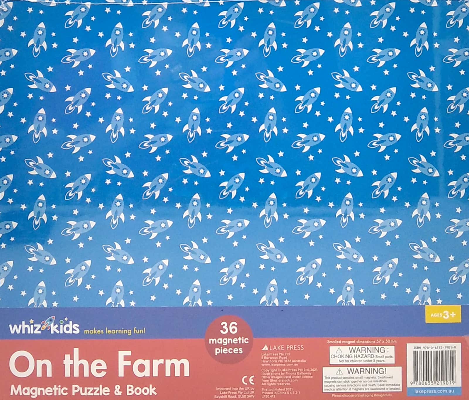 whiz kids magnetic puzzle and book - on the farm