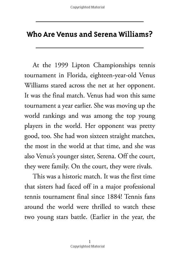 who are venus and serena williams?