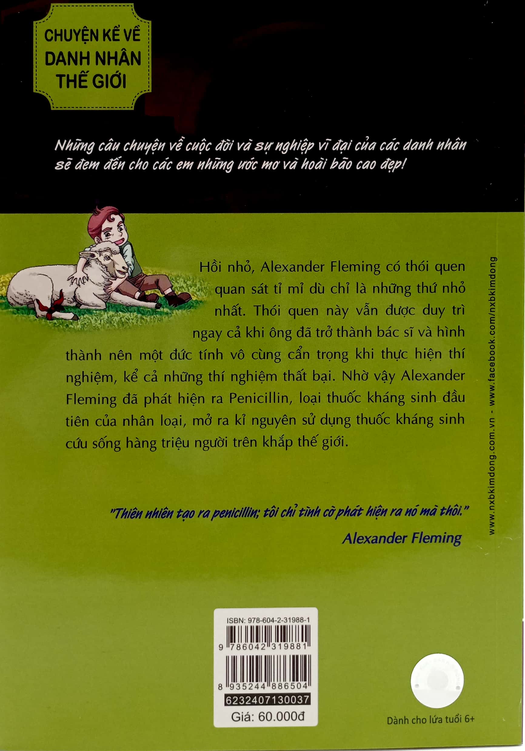 who? chuyện kể về danh nhân thế giới - alexander fleming (tái bản 2023)