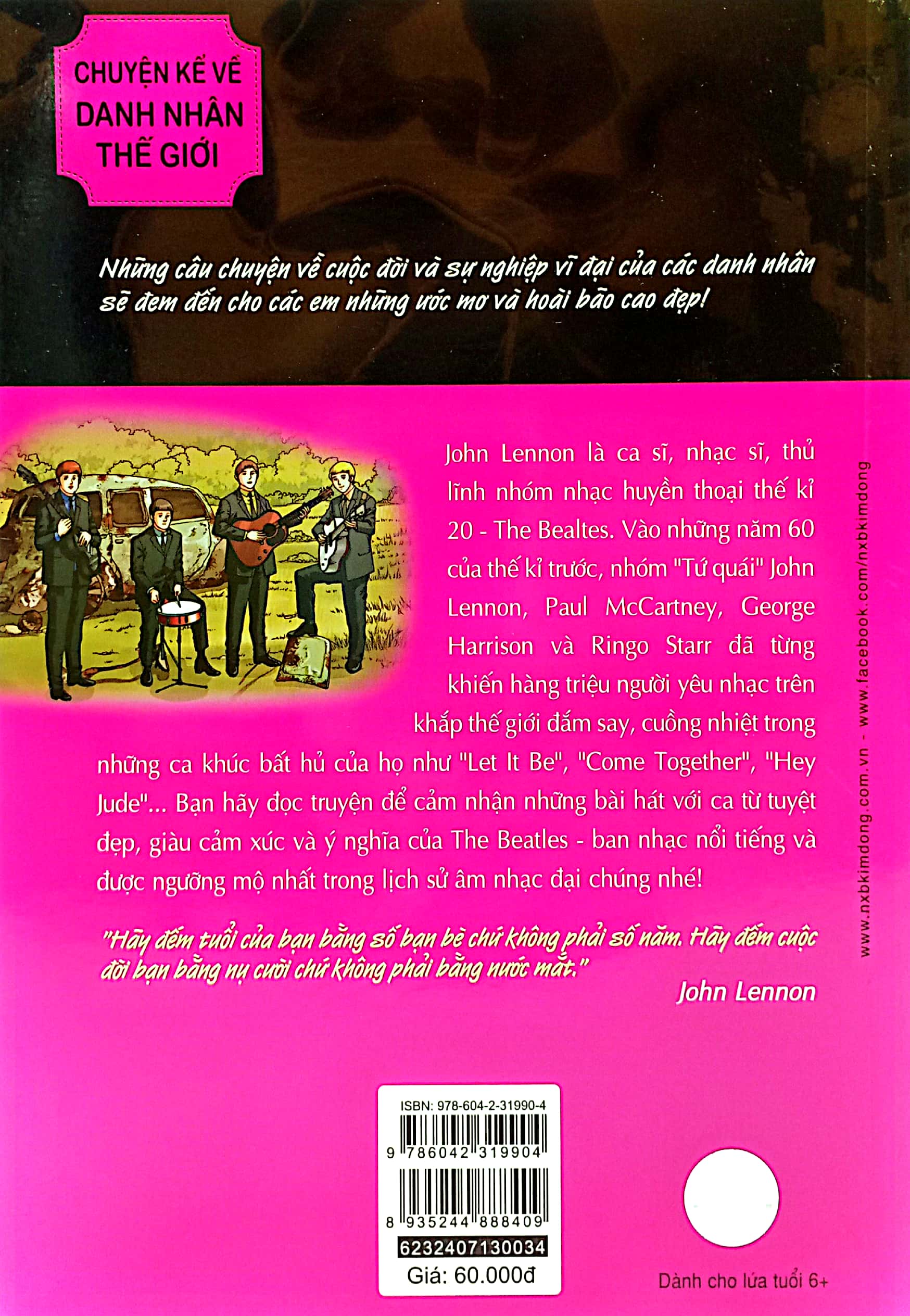 who? chuyện kể về danh nhân thế giới - john lennon (tái bản 2023)