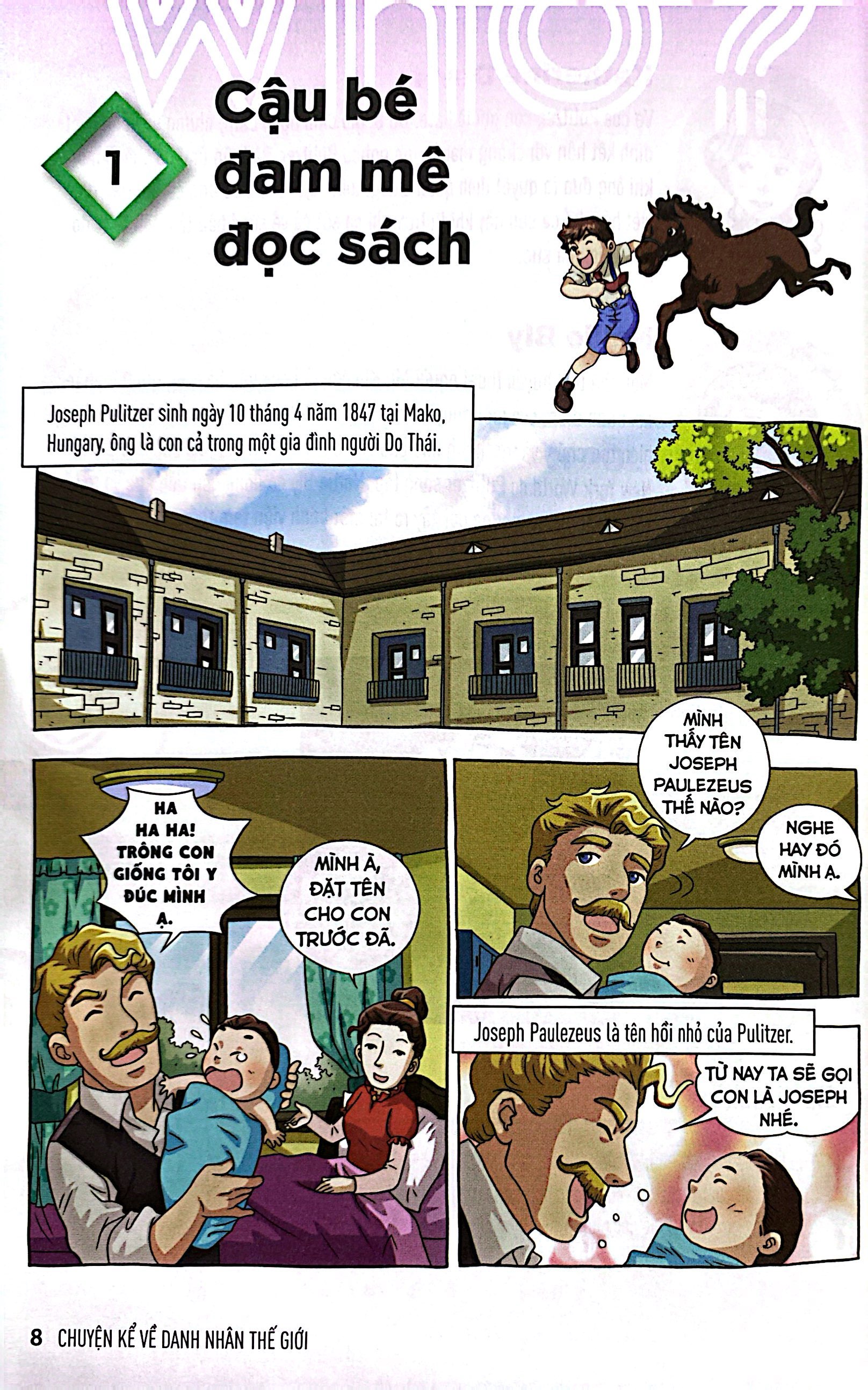 who? chuyện kể về danh nhân thế giới - joseph pulitzer