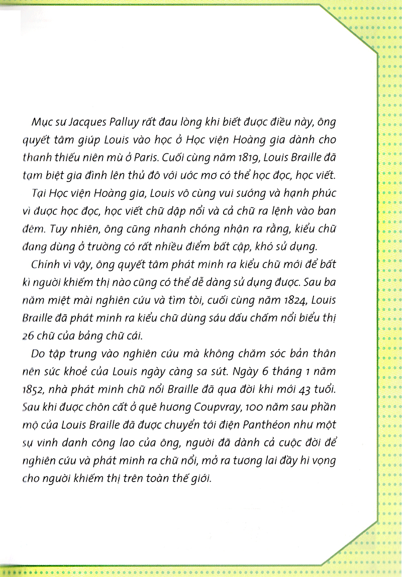 who? chuyện kể về danh nhân thế giới - louis braille (tái bản 2023)