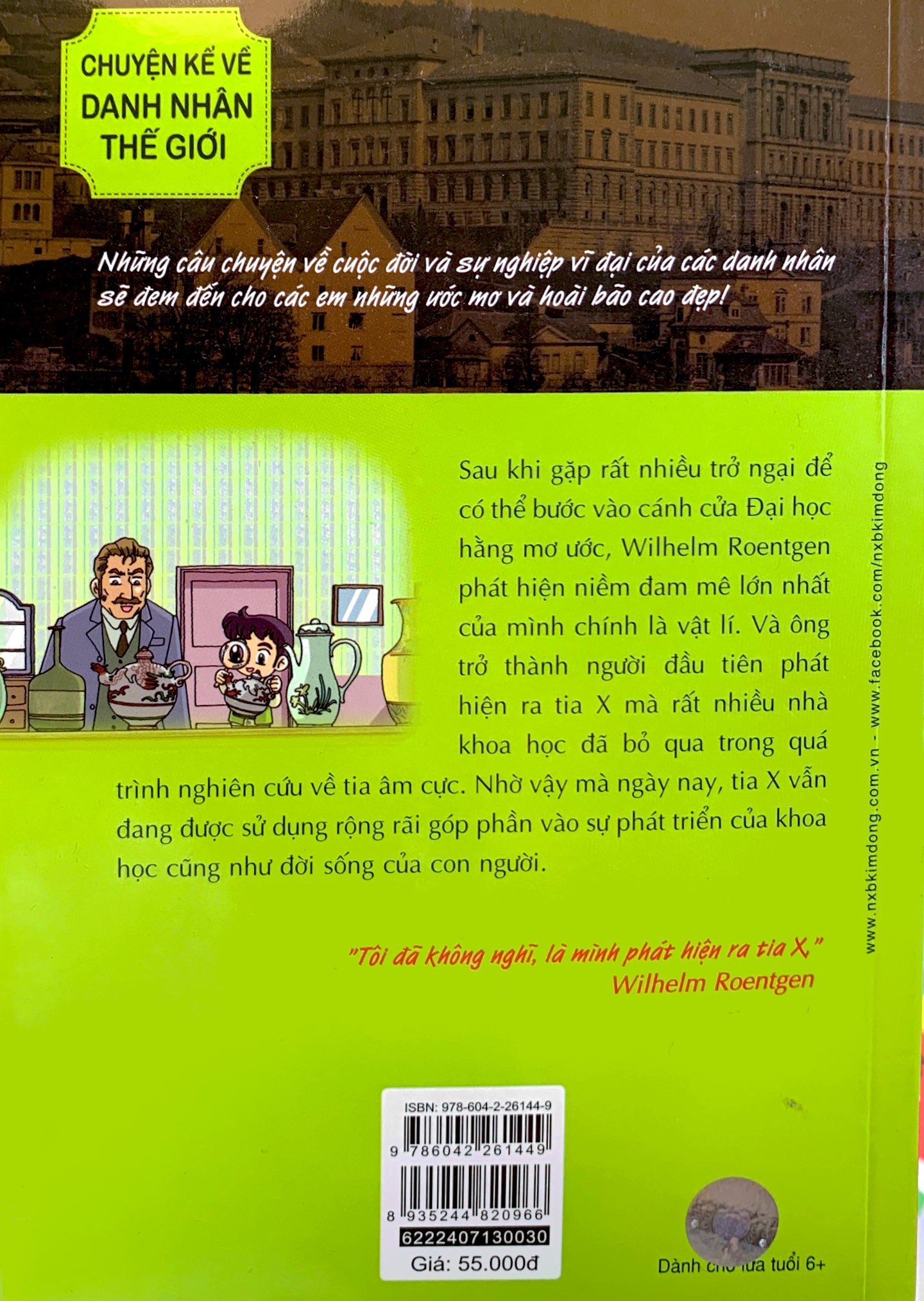 who? chuyện kể về danh nhân thế giới - wilhelm roentgen (tái bản 2019)