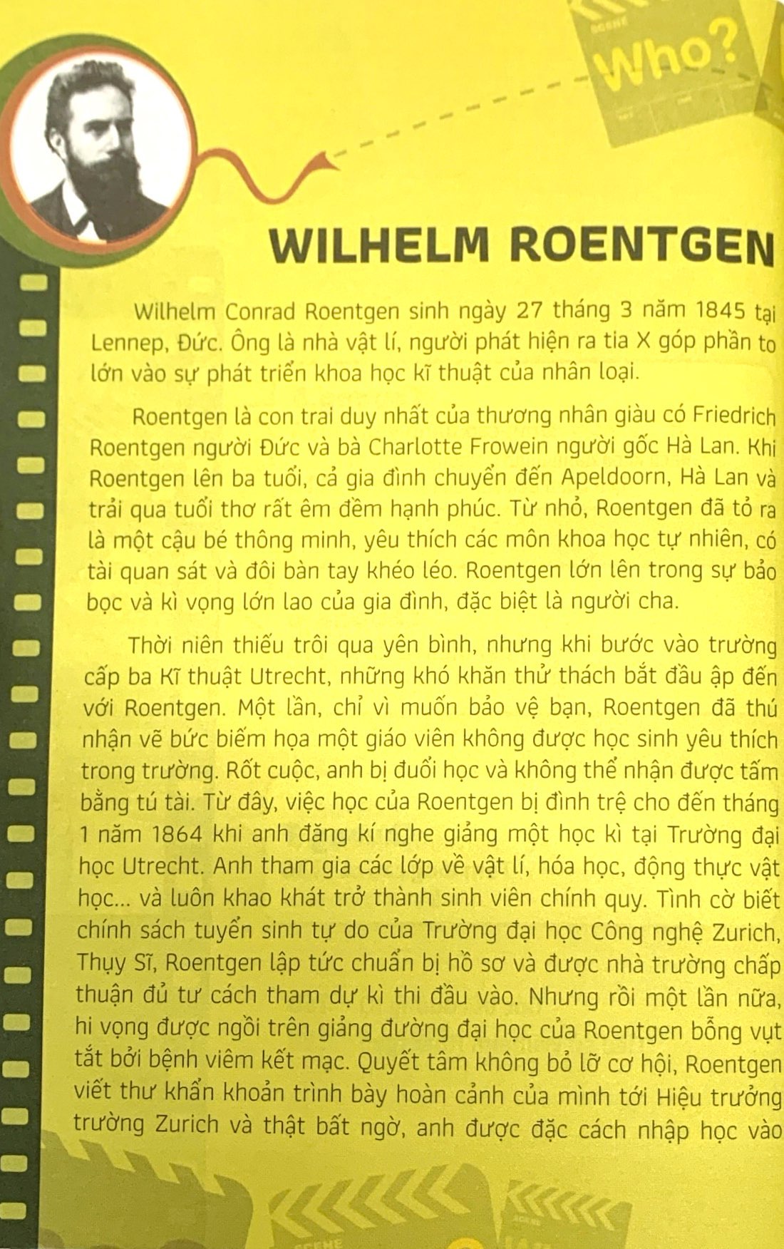 who? chuyện kể về danh nhân thế giới - wilhelm roentgen (tái bản 2023)