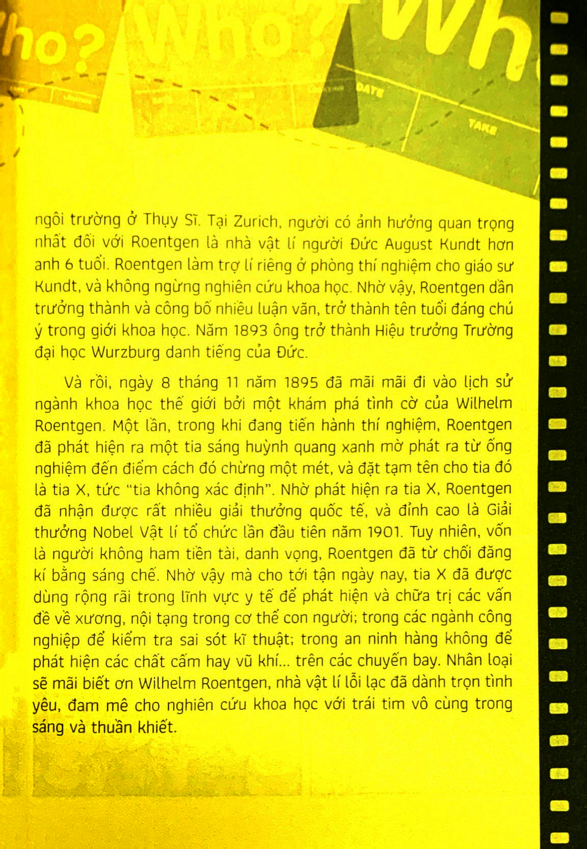who? chuyện kể về danh nhân thế giới - wilhelm roentgen (tái bản 2023)