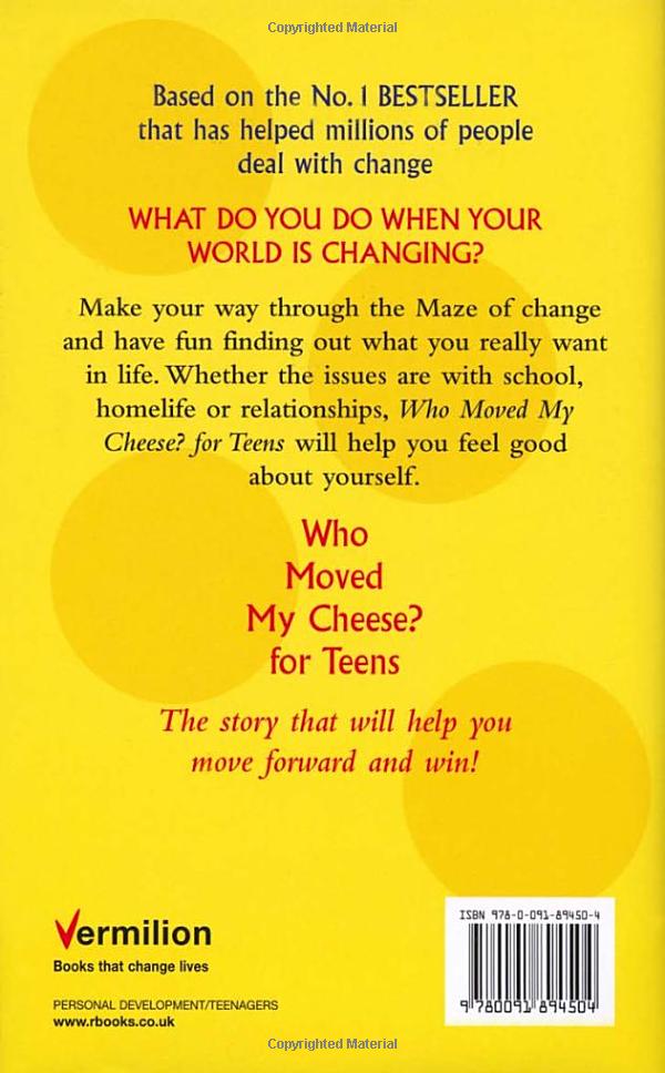 who moved my cheese for teens