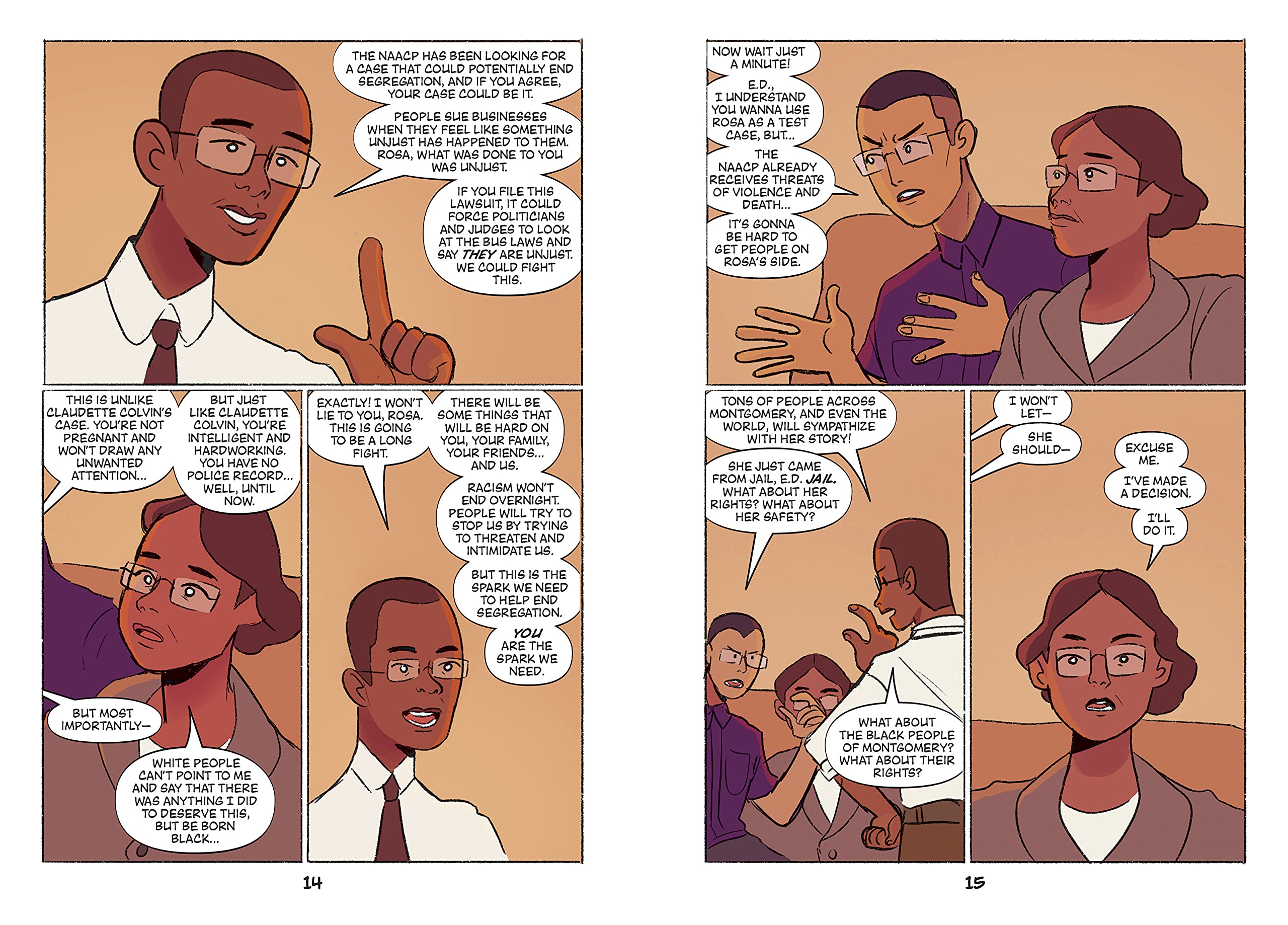 who sparked the montgomery bus boycott?: rosa parks: a who hq graphic novel