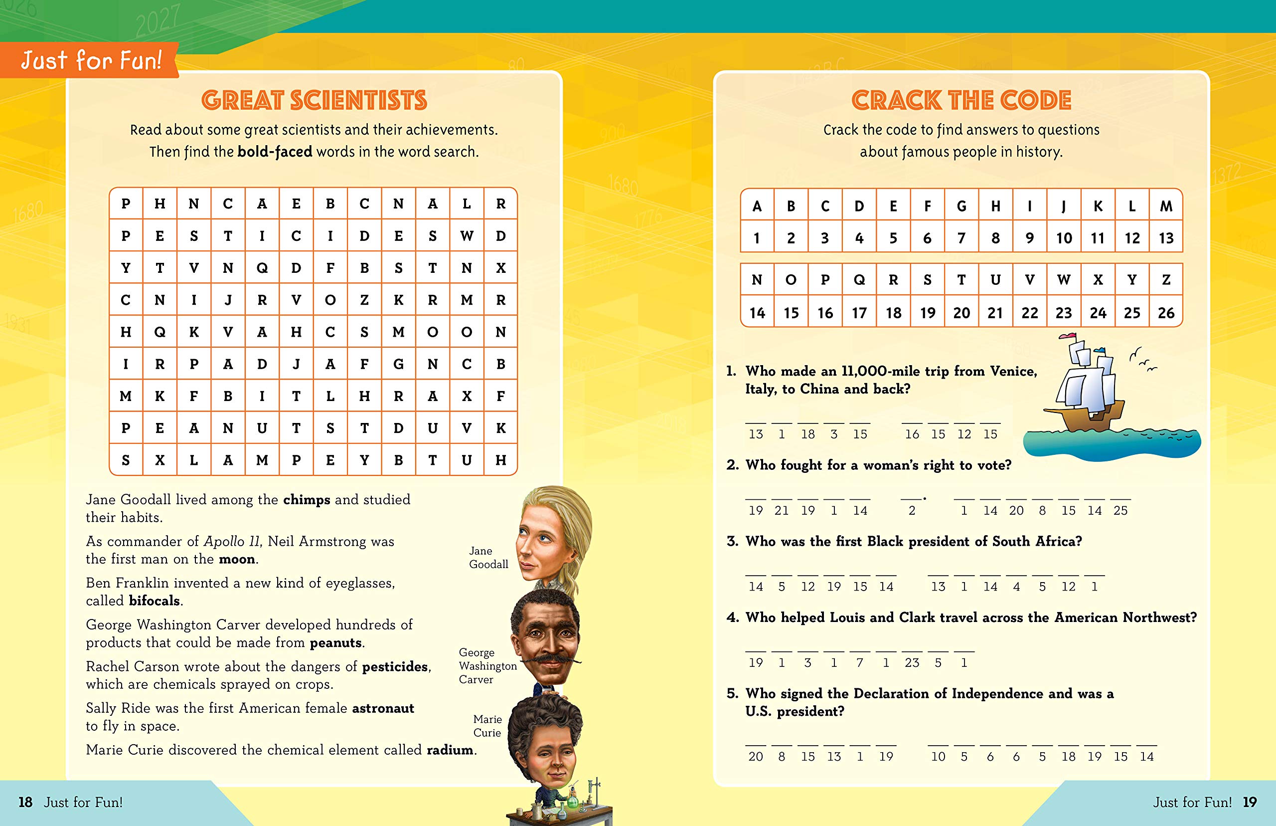 who was? workbook: grade 3 science/social studies