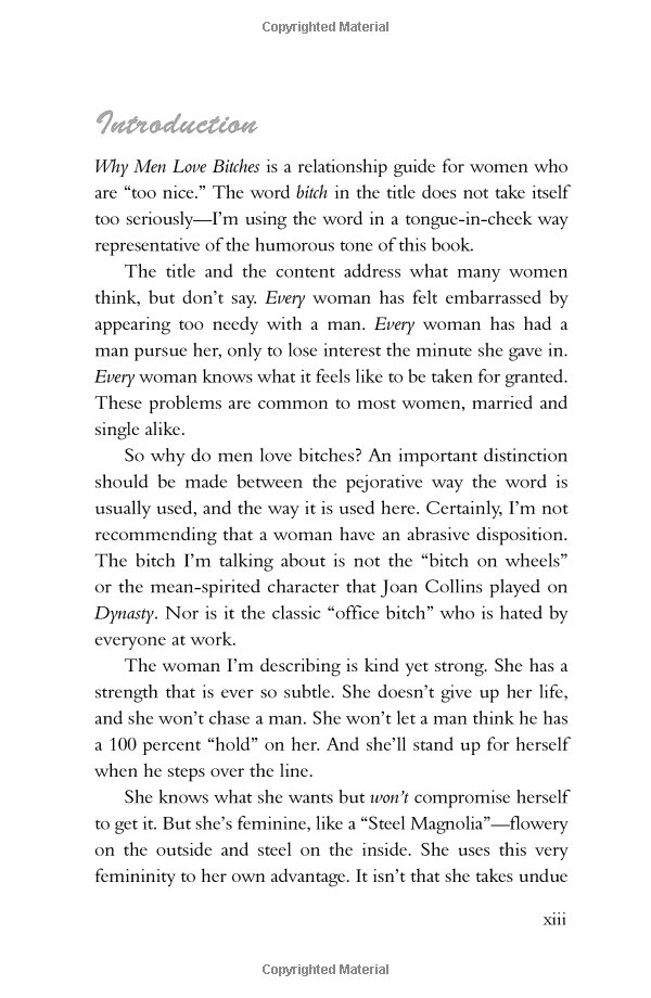 why men love bitches