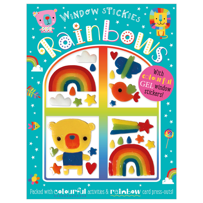 window stickies rainbows