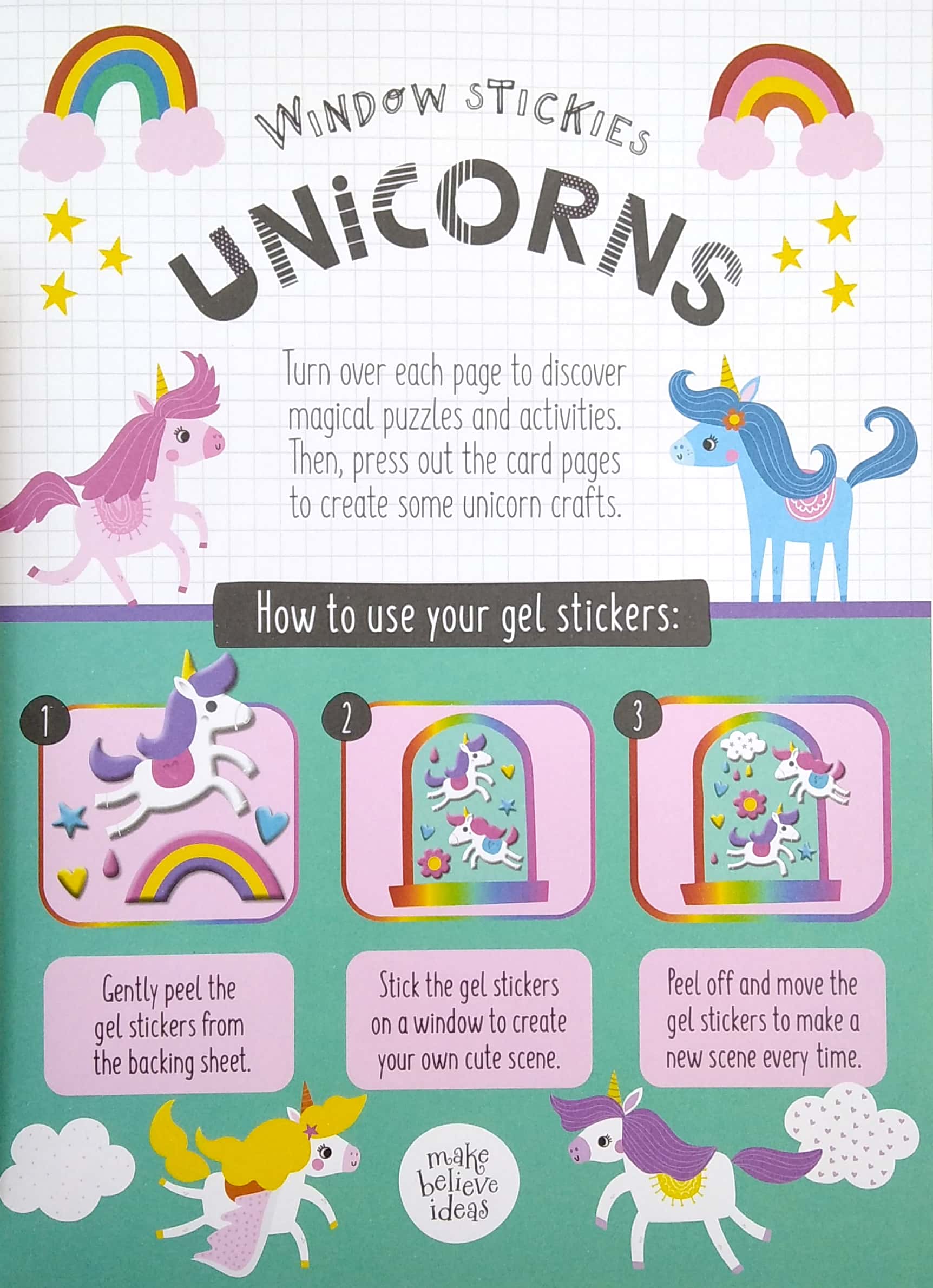 window stickies unicorns