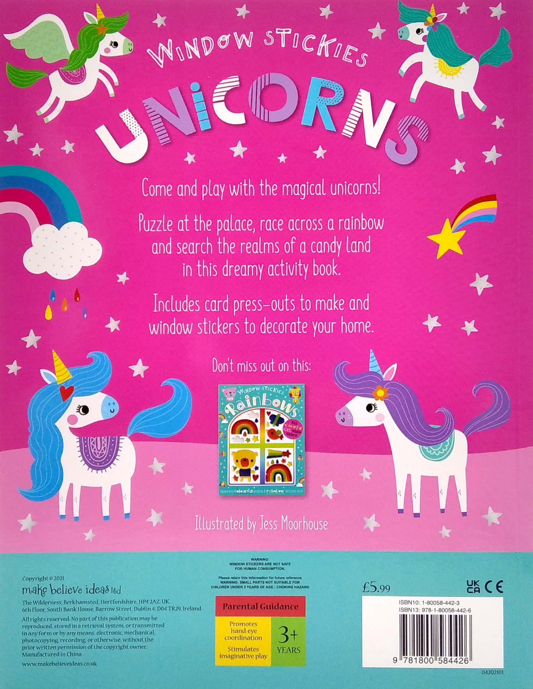 window stickies unicorns