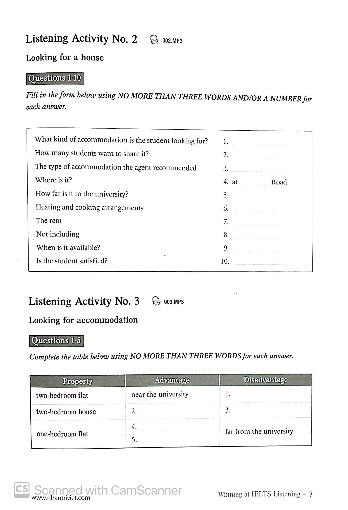 winning at ielts listening (tái bản)