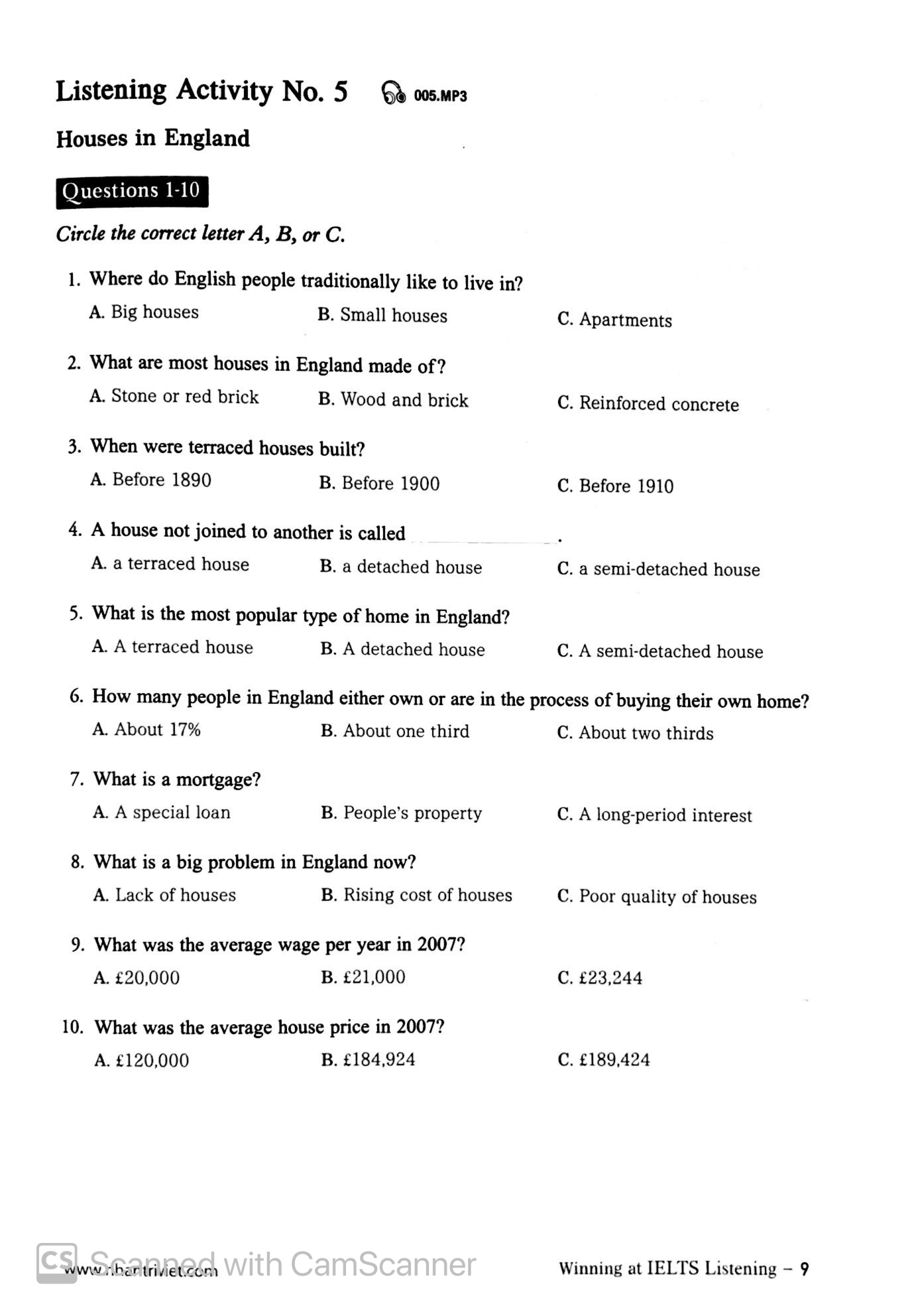 winning at ielts listening (tái bản)