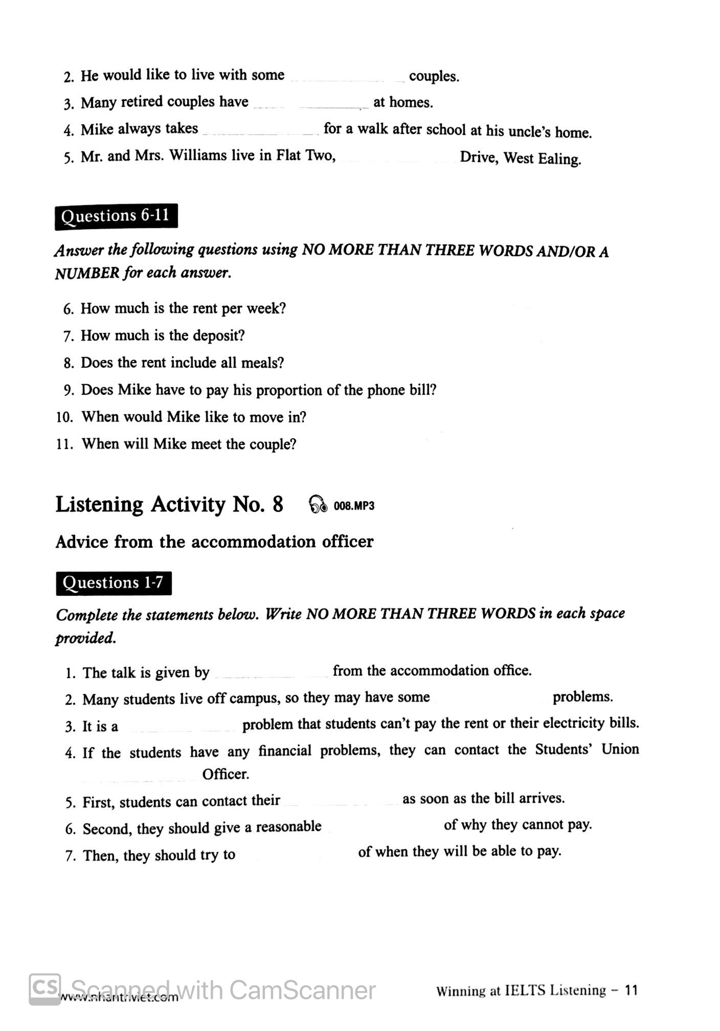 winning at ielts listening (tái bản)