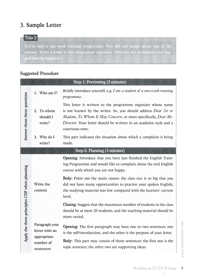 winning at ielts writing