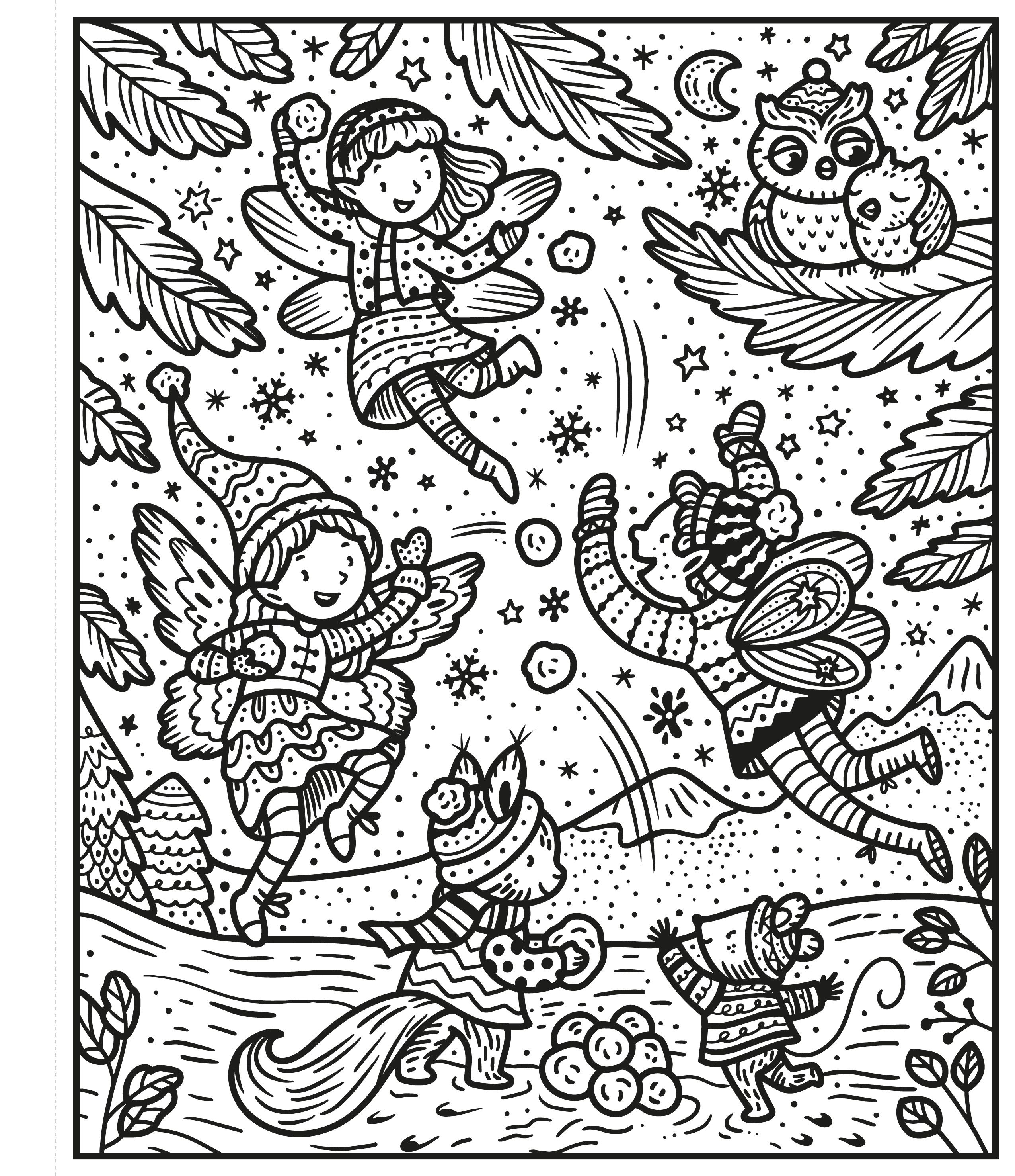 winter wonderland magic painting book