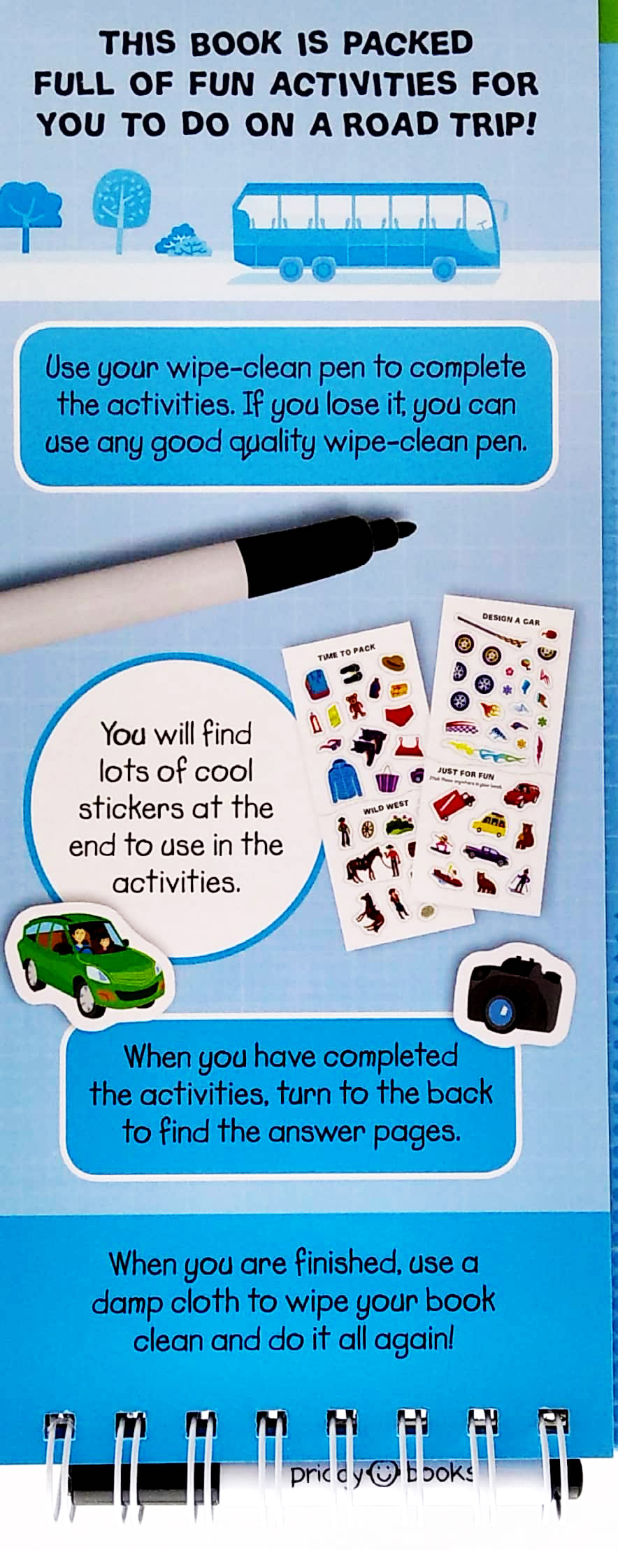 wipe clean activities: road trip