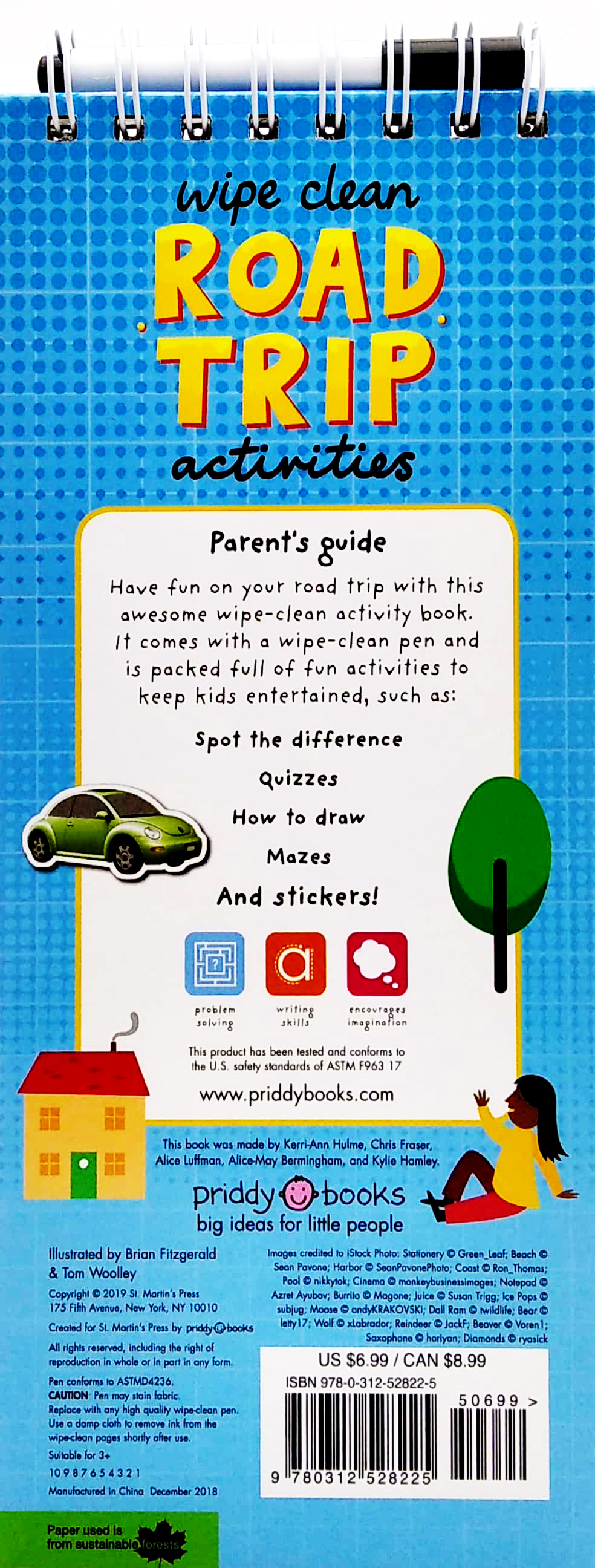 wipe clean activities: road trip