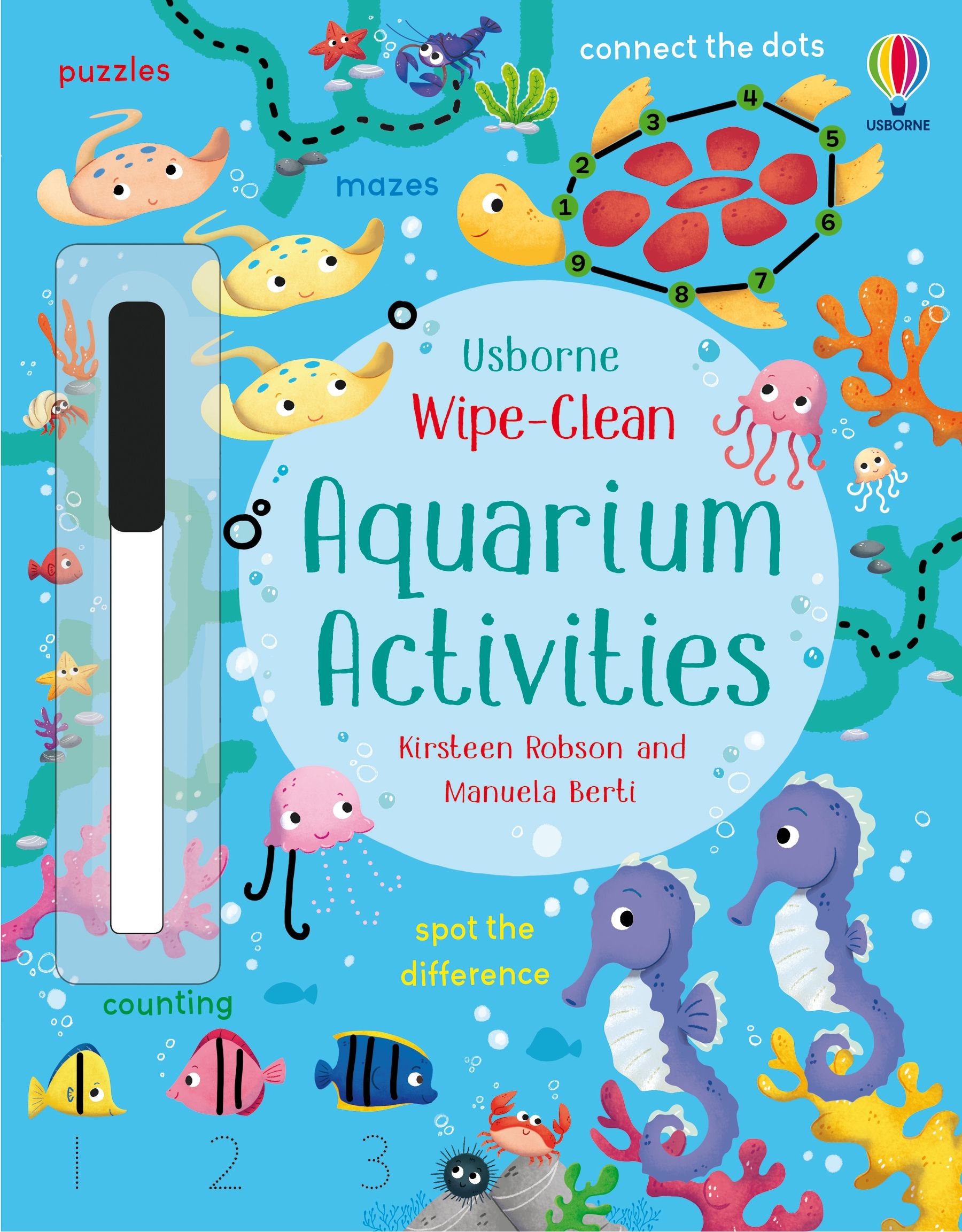 wipe-clean aquarium activities