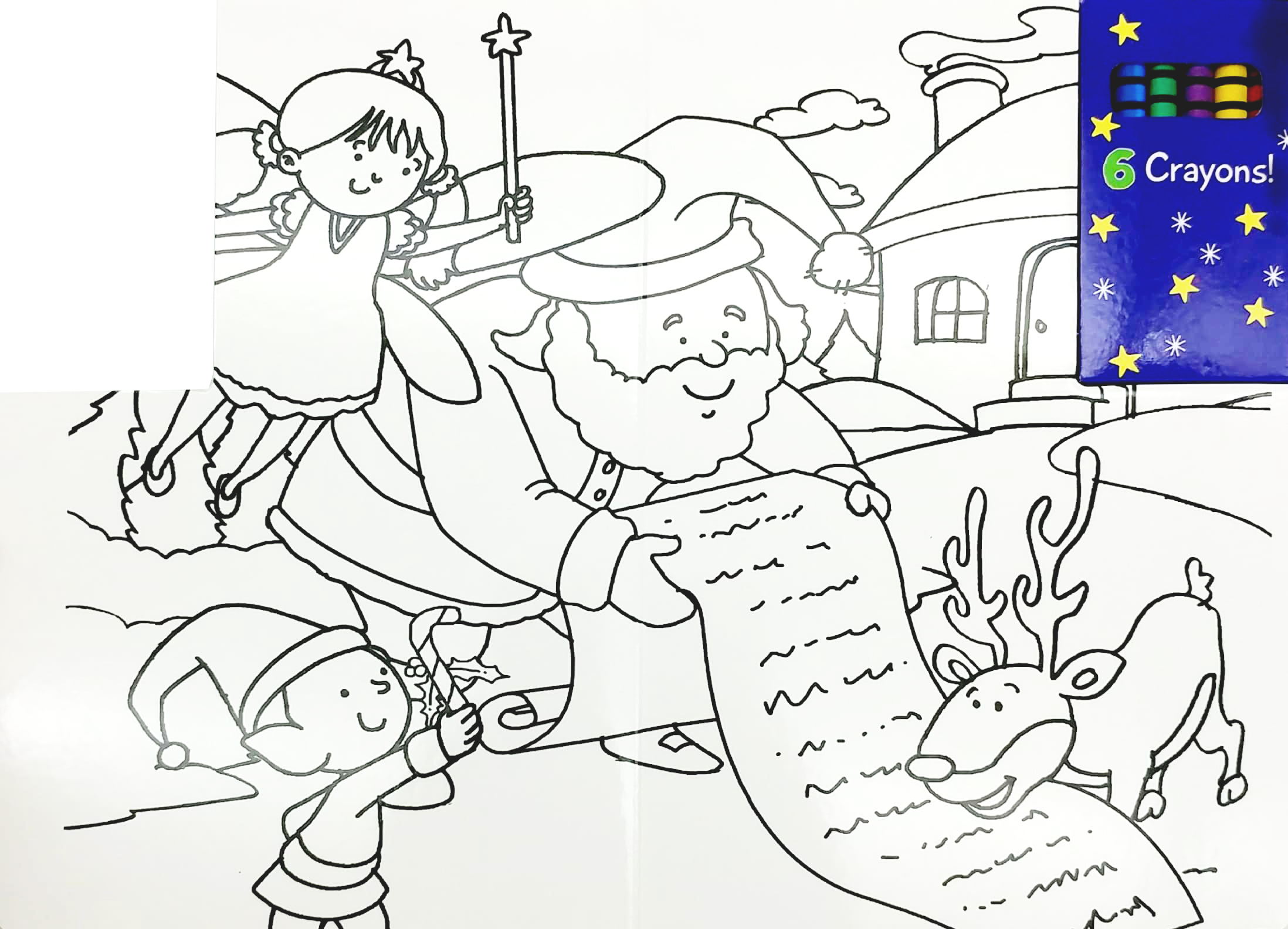 wipe clean colouring books - elves